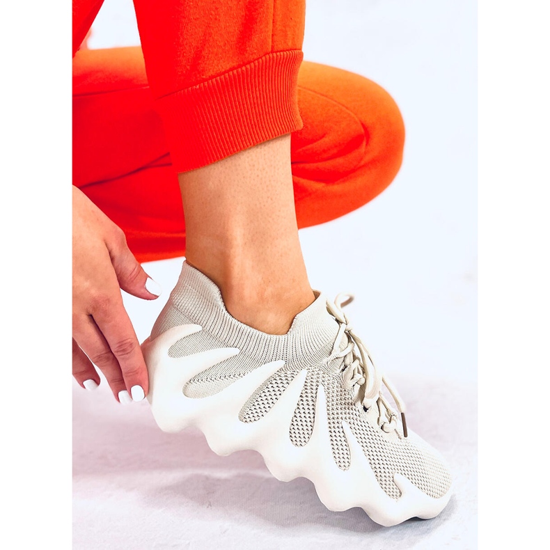 BM Eaton Beige zoknis edzőcipő bézs 2