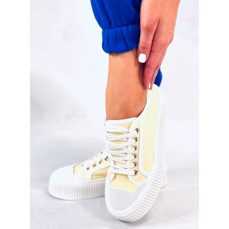 BM Dors Yellow női platform tornacipő sárga 1
