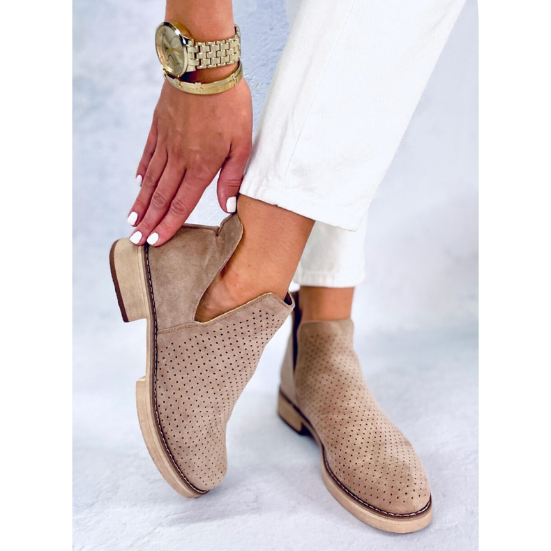 BM Áttört tavaszi csizma Neve Khaki bézs 1