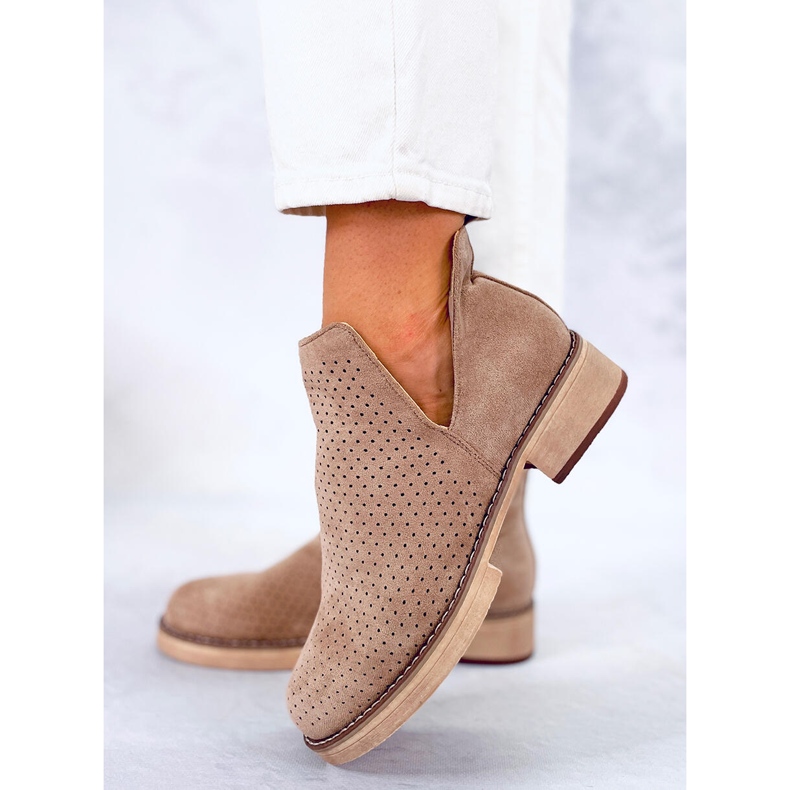 BM Áttört tavaszi csizma Neve Khaki bézs 2