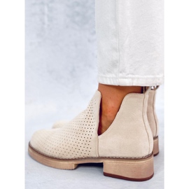 BM Tavaszi áttört csizma Neve Beige bézs 2
