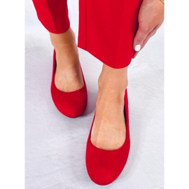 BM Lumley Red Wedge balerinák piros 1