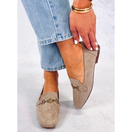 BM Rhona Khaki női csatos naplopók bézs 2