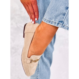 BM Rhona Beige női csatos naplopók bézs 1