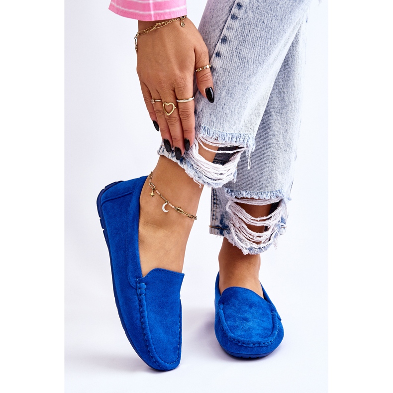 Női velúr cipők, kék Morreno 2 Női velúr cipők, kék Morreno 2