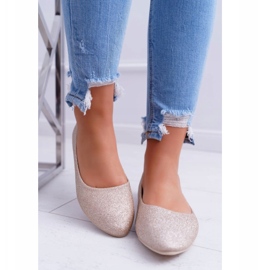 PS1 Női balerinák Glitter Golden Fifi aranysárga 1