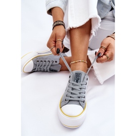 Női szövetből készült platform cipők Big Star LL274183 világoskék 1