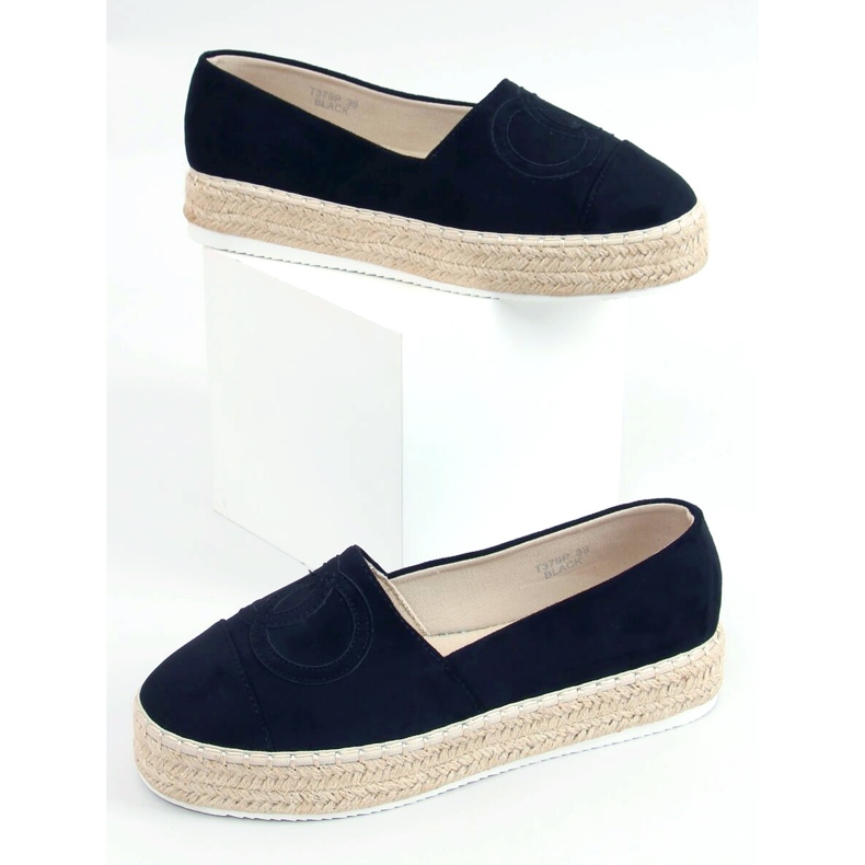 BM Wela Black Chanel espadrillák fekete 2