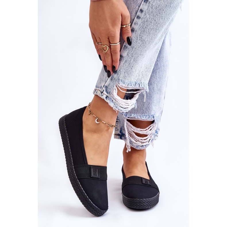 Női bebújós Big Star tornacipő LL274200 fekete 1