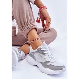 Női könnyű sportcipő Big Star LL274375 fehér-szürke 1