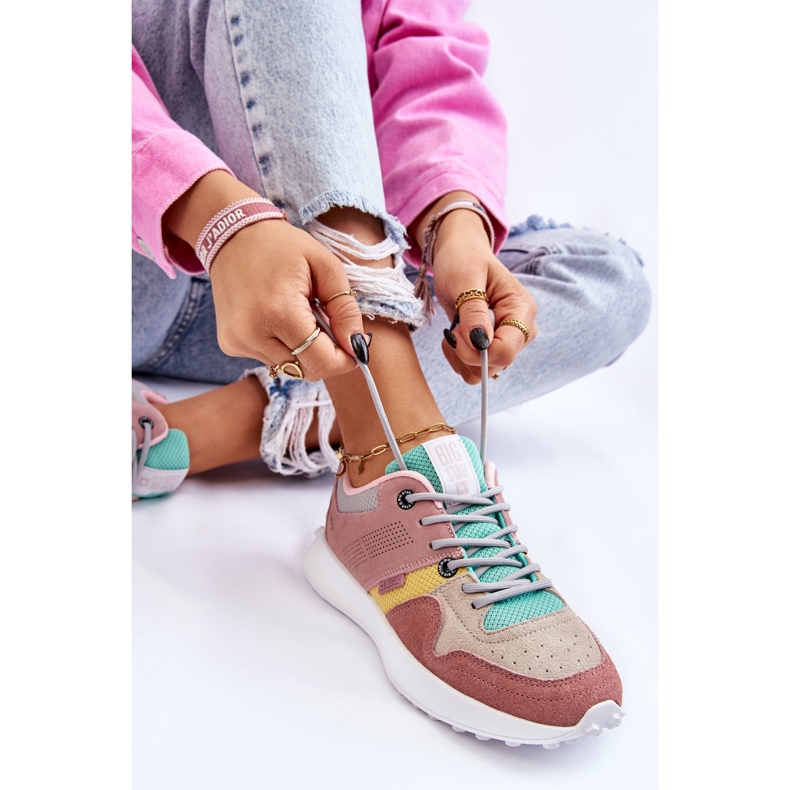 Női tornacipő Big Star LL274422 Pink-Bézs rózsaszín 1