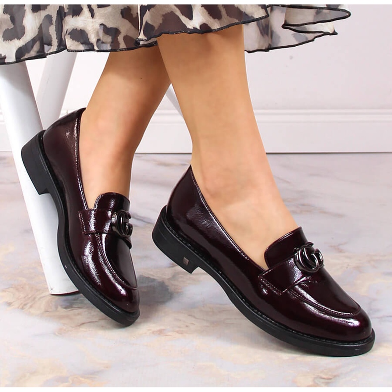 Női bordó lakkcipő Potocki SZ12020 piros 1 Női bordó lakkcipő Potocki SZ12020 piros 1