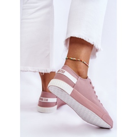 Női alacsony tornacipő Big Star LL274040 Pink fehér 2