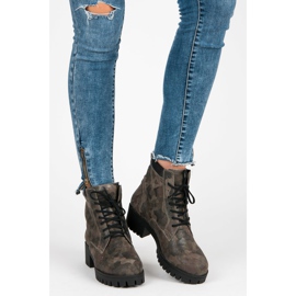 Vinceza Fűzős csizma protektorral zöld 2