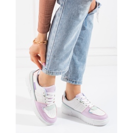 Női tornacipő Shelovet pasztell fehér sokszínű 2