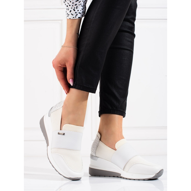 W. Potocki Potocki női wedge tornacipő fehér 1