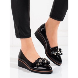 W. Potocki Női Potocki fekete ékpumpák 1