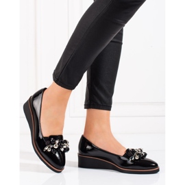 W. Potocki Női Potocki fekete ékpumpák 2