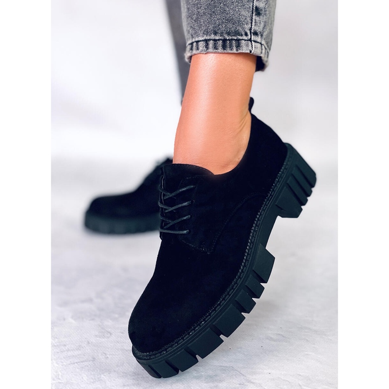 BM Amparo fekete velúr platformcipők 1