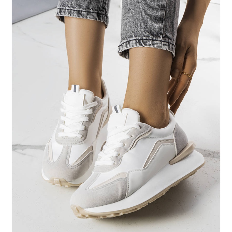 BM Szürke tornacipő az Ada platformon bézs 1