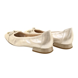 Caprice Ballerinas női cipő íj 9-22104-20 354 Taupe Sue.Met ezüst 4