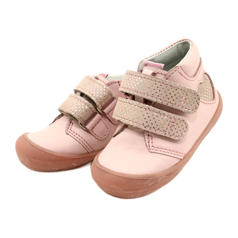 Mazurek 1341 Pink Glitter Heart tépőzáras csizma rózsaszín 2
