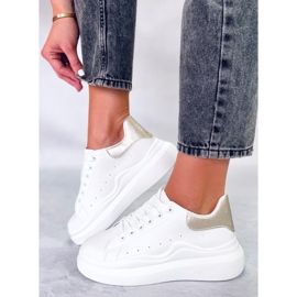 BM Női Leone Gold sportcipő fehér aranysárga 2