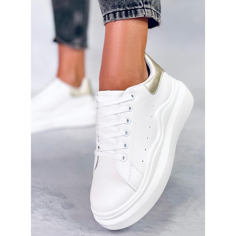 BM Női Leone Gold sportcipő fehér aranysárga 1