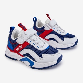 Gyermek sportcipő tépőzárral Big Star JJ374259 fehér és sötétkék színben sokszínű 1