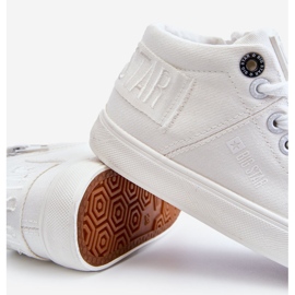 Gyermek klasszikus magas tornacipő Big Star LL374002 fehér 2