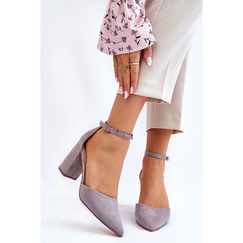 PS1 Suede Heel Pumps Szürke Lexie 1 PS1 Suede Heel Pumps Szürke Lexie 1