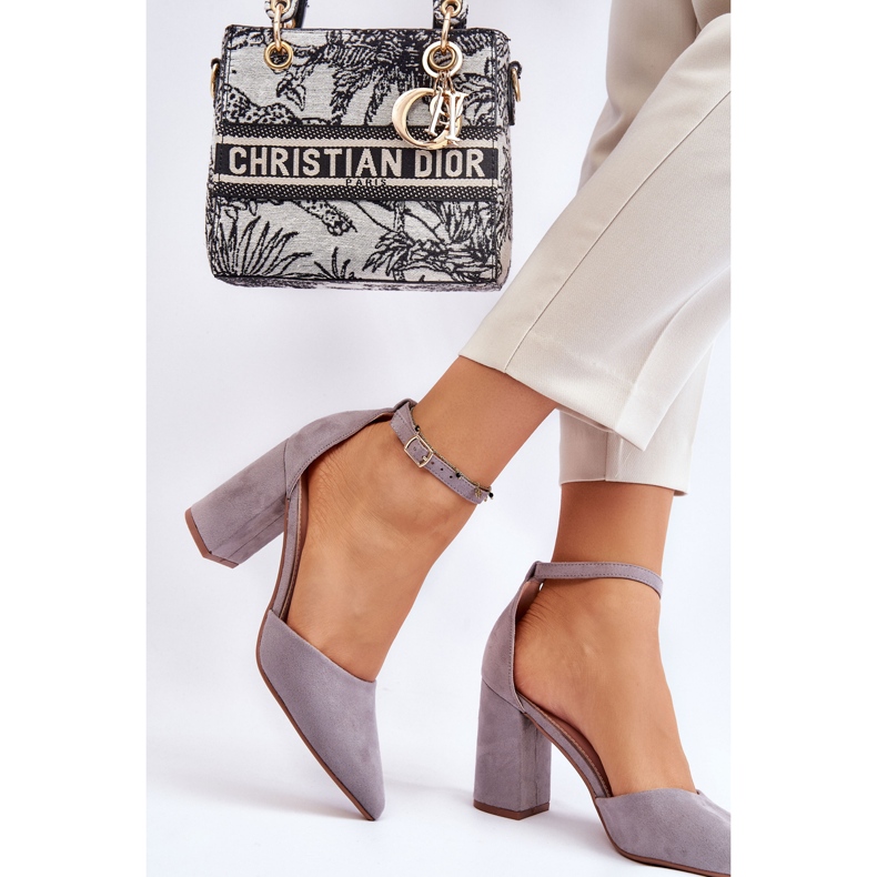 PS1 Suede Heel Pumps Szürke Lexie 2 PS1 Suede Heel Pumps Szürke Lexie 2