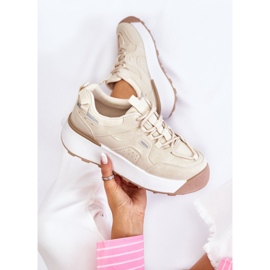 PS1 Női Platform Sportcipő Világos bézs Dakari 1