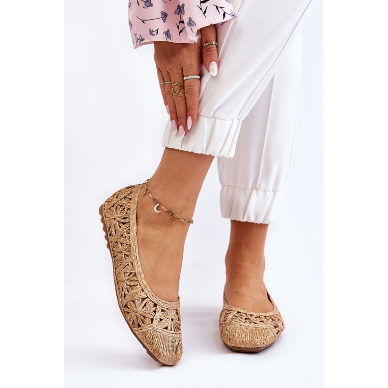 Áttört, divatos bézs Thiago balerinák 1 Áttört, divatos bézs Thiago balerinák 1