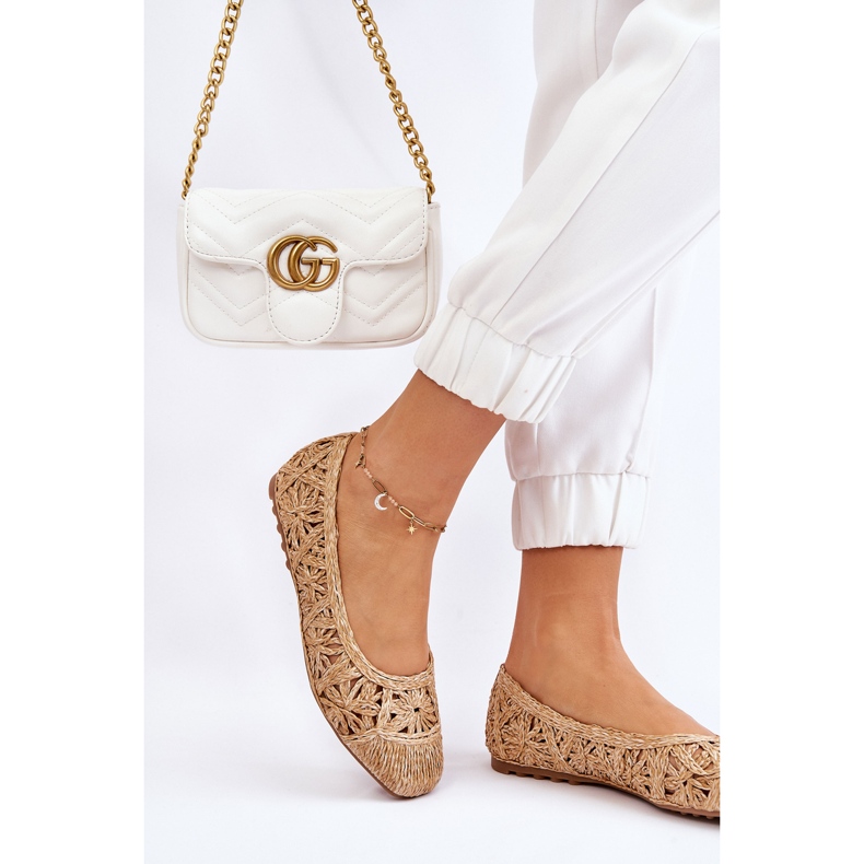 Áttört, divatos bézs Thiago balerinák 2 Áttört, divatos bézs Thiago balerinák 2