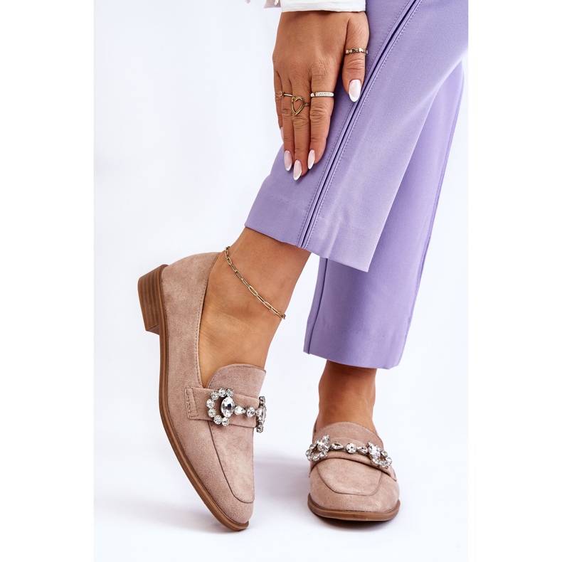 PS1 Elegáns Sötétbézs Velúr Loafers Aliya 1 PS1 Elegáns Sötétbézs Velúr Loafers Aliya 1
