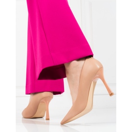 Női Vinceza bézs magassarkú pumpák 2