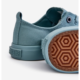 Női klasszikus alacsony tornacipő Big Star LL274019 zöld 1