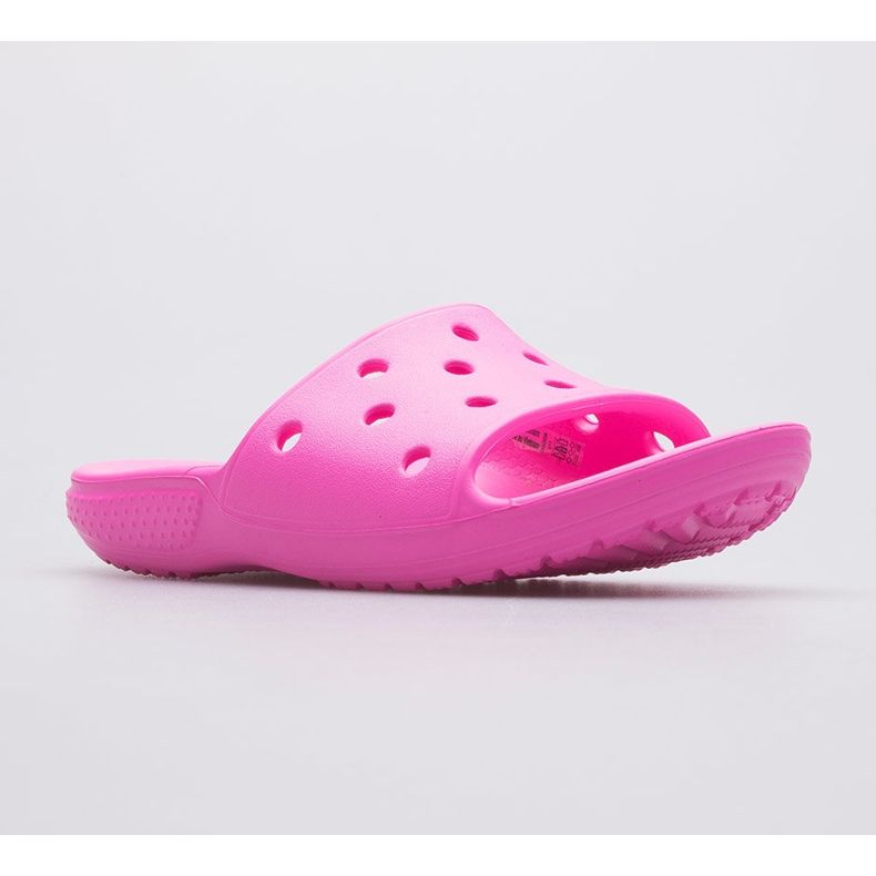 Papucs CROCS Classic Slide Kids 206396-6QQ rózsaszín 1