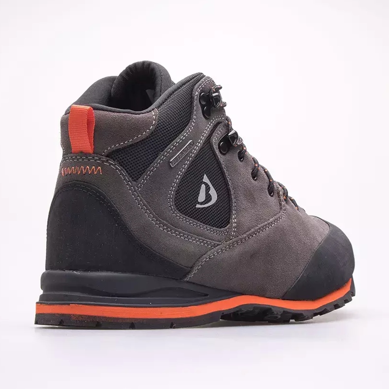 BERGSON Castor Mid Stx 3.0 férfi trekking cipő barna szürke 2
