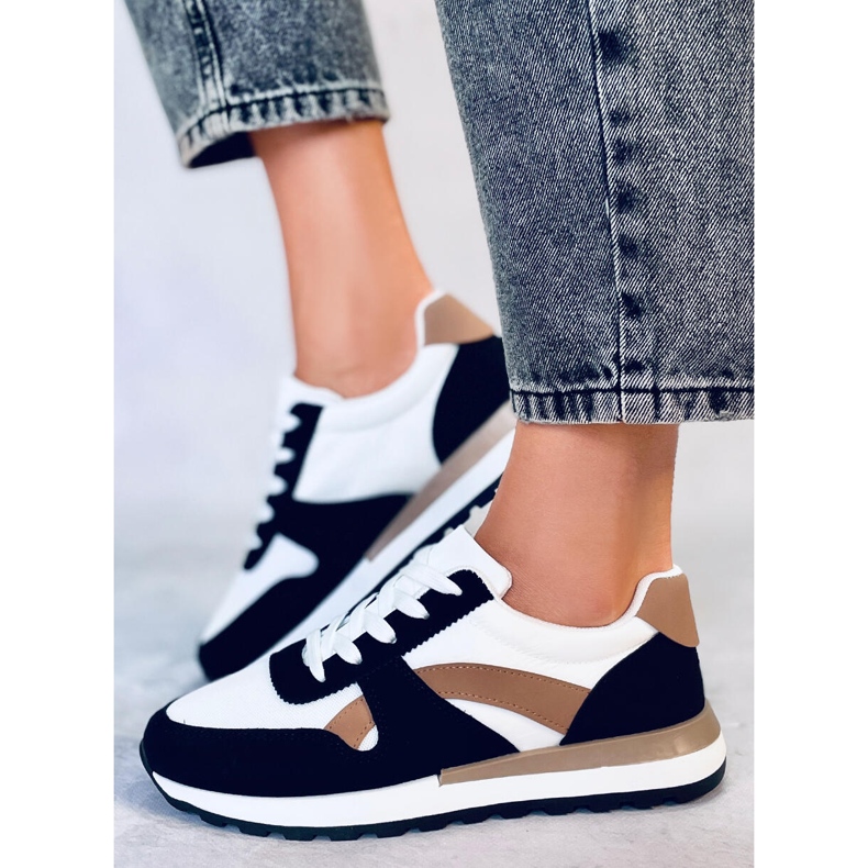 BM Hansell Fekete női tornacipő fehér 1