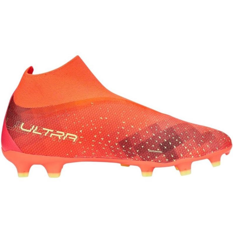 Puma Ultra Match+ Ll FG/AG M 107032 03 futballcipő narancssárga narancs és vörös 1