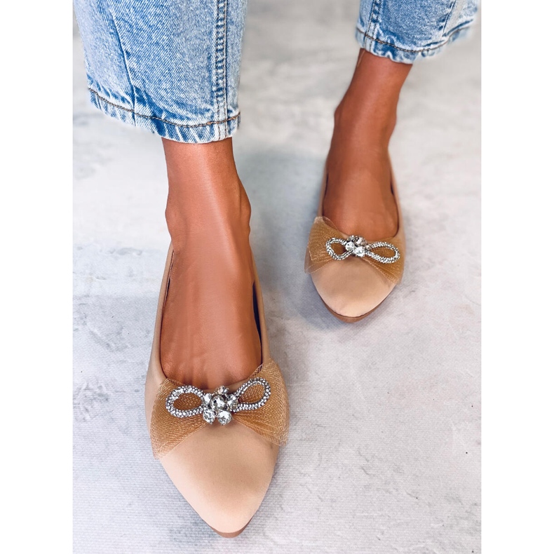 Maura Khaki íjbalett lapok bézs 1