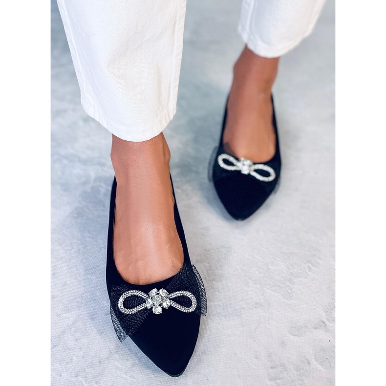 BM Maura Black íjbalett lapok fekete 1