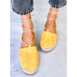 BM Espo Yellow bokakötős espadrillák sárga 2