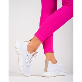 Shelovet fehér tornacipő bézs betéttel 2