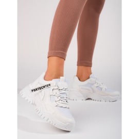 Seastar Shelovet női fehér tornacipő vastag talppal 2