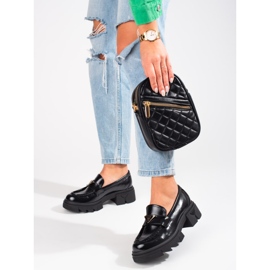 Seastar Női Shelovet fekete lakkcipő 2