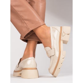 Seastar Női lakkozott naplopók Shelovet bézs 2