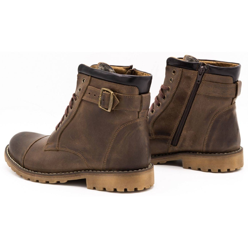 Olivier Férfi bőr szigetelt cipő 910mp barna 4 Olivier Férfi bőr szigetelt cipő 910mp barna 4